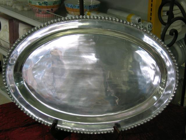 Rental store for PEWTER - OVAL BEADED - 24 X17 in Batesville MS