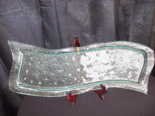 Rental store for FROSTED GLASS  WAVY PLATTER  11 X33 in Batesville MS