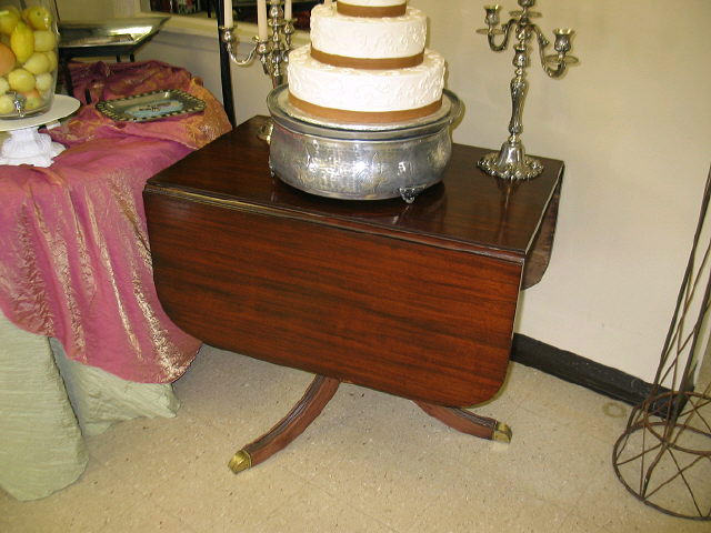 Rental store for 4.5  SINGLE PEDESTAL DROP LEAF TABLE in Batesville MS