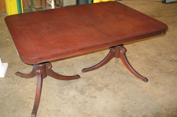 Rental store for 5  WALNUT 2 PEDESTAL TABLE in Batesville MS