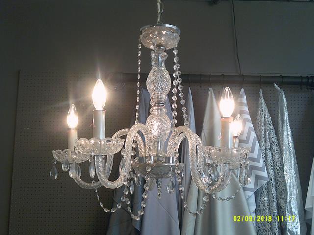 Rental store for CHANDELIER - SILVER CRYSTAL - SMALL in Batesville MS