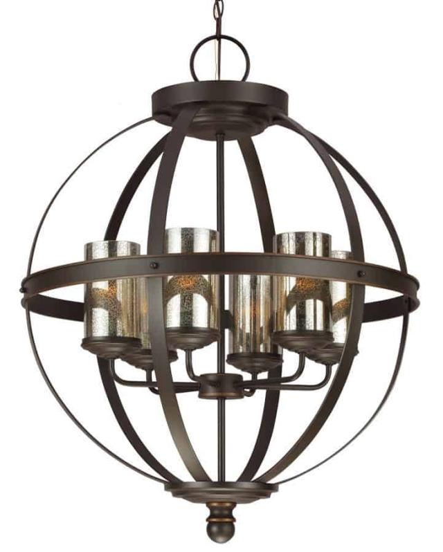 Rental store for BROWN WROUGHT IRON - SPHERE - 6 LIGHT in Batesville MS