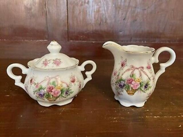 Rental store for CHINA - VINTAGE CREAM   SUGAR  PAIR in Batesville MS