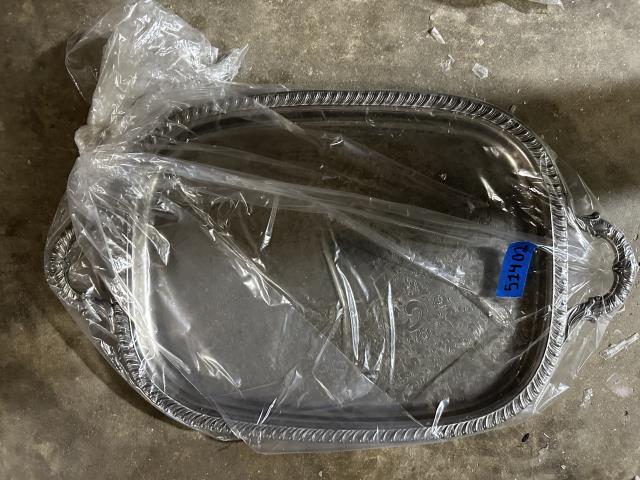 Rental store for SILVER 18X14 ETCHED TRAY WITH HANDLES in Batesville MS