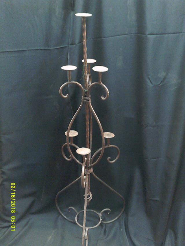 Rental store for WROUGHT IRON 7-LITE FLOOR STANDING in Batesville MS