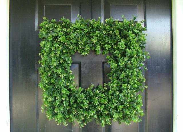 Rental store for FAUX BOXWOOD SQUARE DOOR HANGER in Batesville MS
