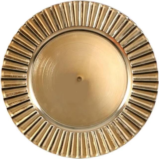 Rental store for GOLD FLUTED CHARGER in Batesville MS