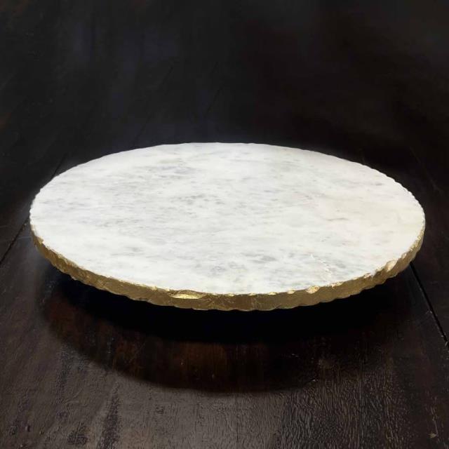 Rental store for STRASBOURG MARBLE LAZY SUSAN WH GOLD in Batesville MS