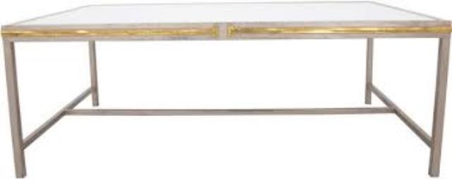 Rental store for CHAMPAHNE   GOLD RECTANGLE COFFEE TABLE in Batesville MS