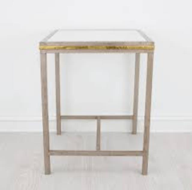 Rental store for CHAMPAGNE   GOLD SIDE TABLE in Batesville MS